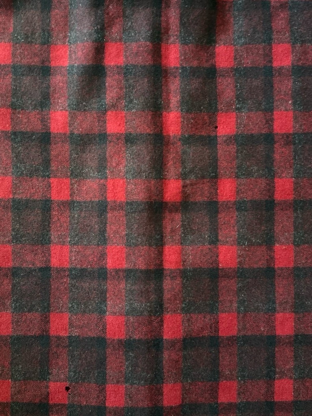 Pendleton Red and Black Plaid Wool Button-Down Shirt - Picture 5 of 5